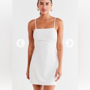 White, open back spaghetti strap Urban Outfitters dress